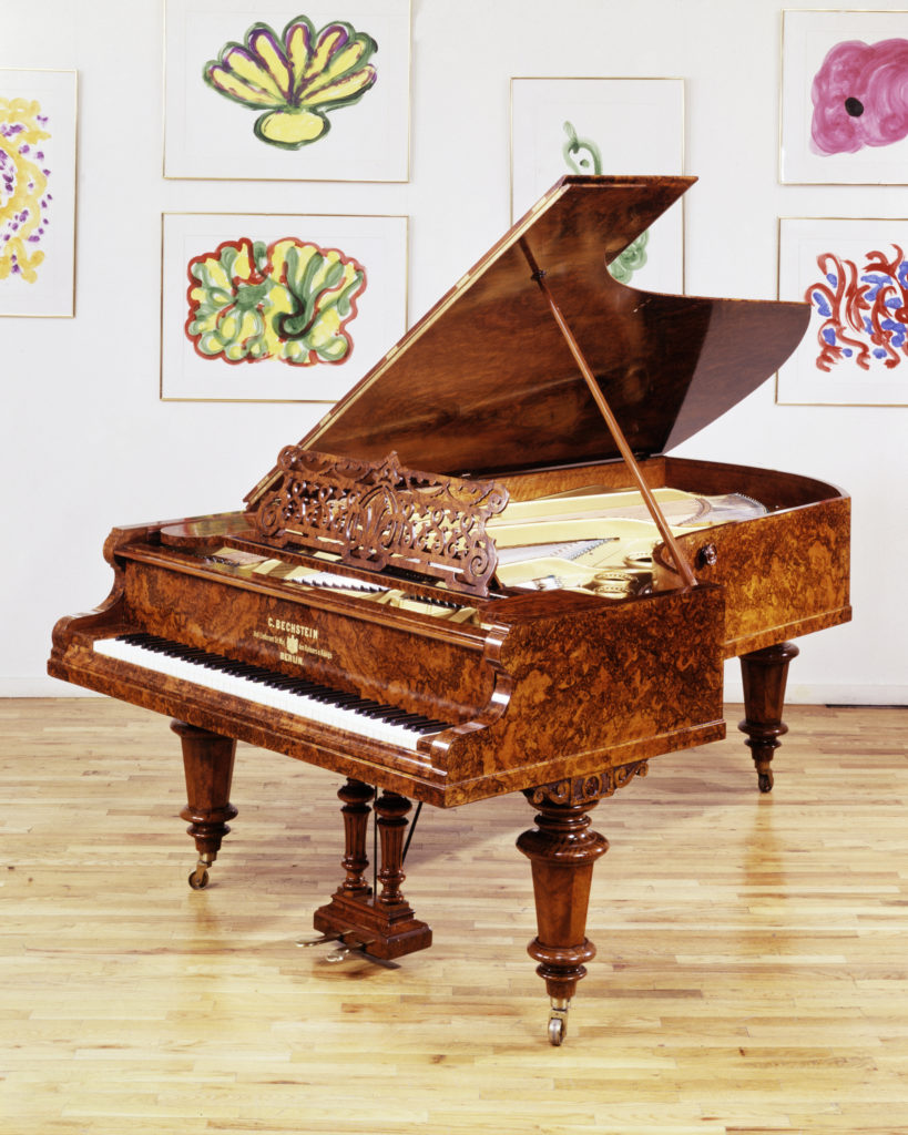 C. Bechstein Grand Piano Burled Walnut
