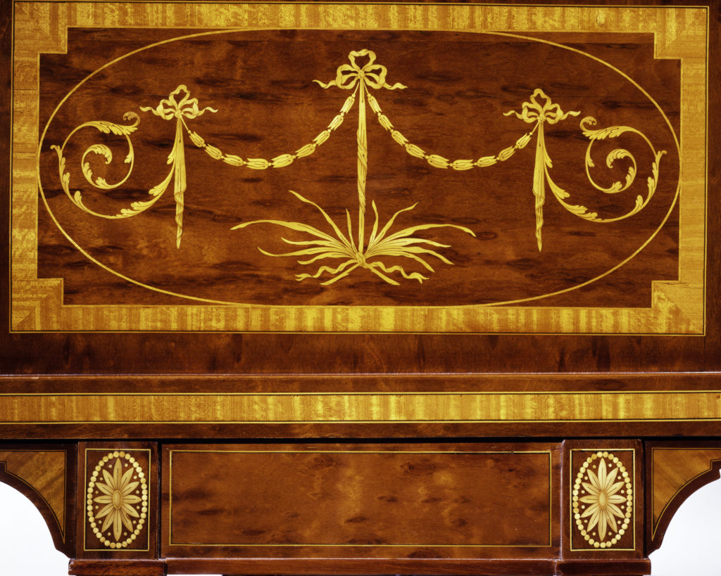 Grand Piano Marquetry Detail
