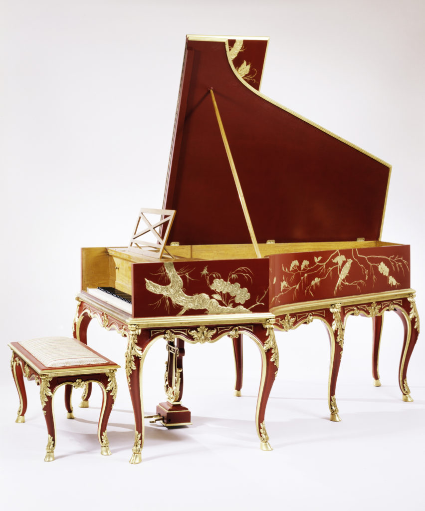 Pleyel Grand Piano Chinoiserie Louis XV Parcel Gilt