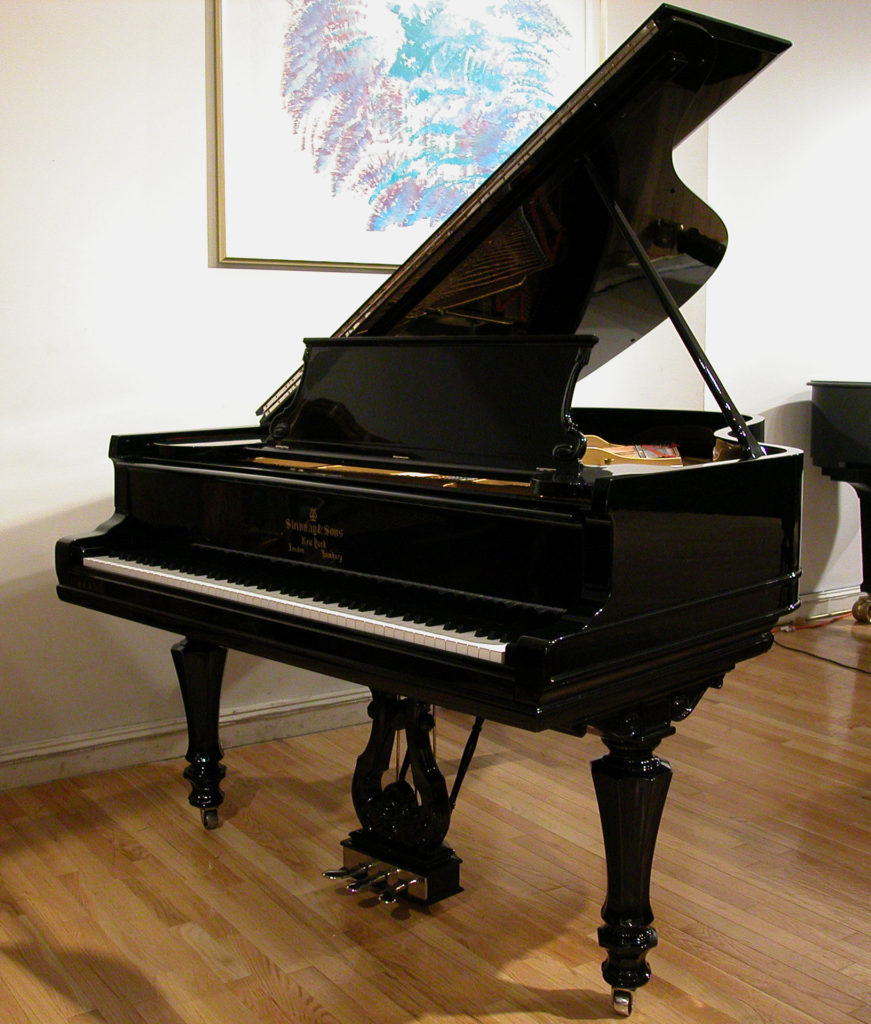 Steinway & Sons Piano A Octagon Leg High Gloss Ebony