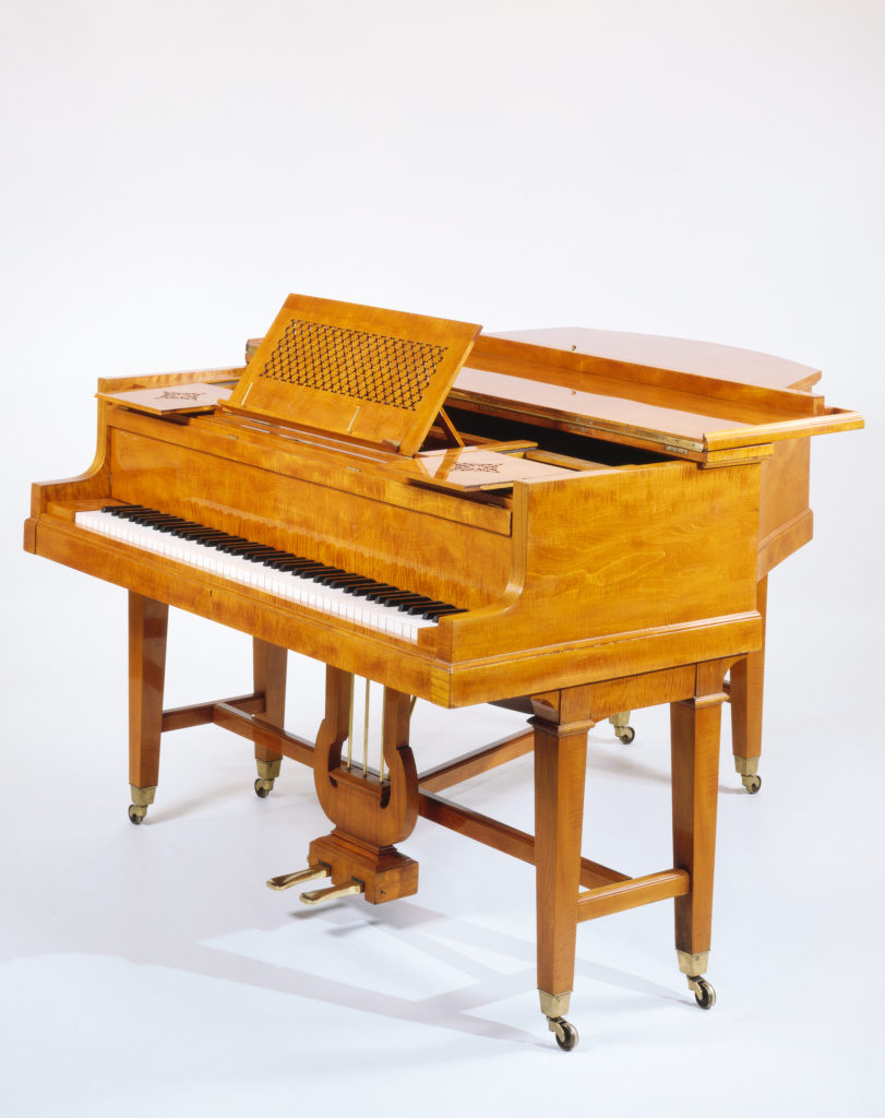 Broadwood & Sons, Satinwood, Cottage Grand Piano