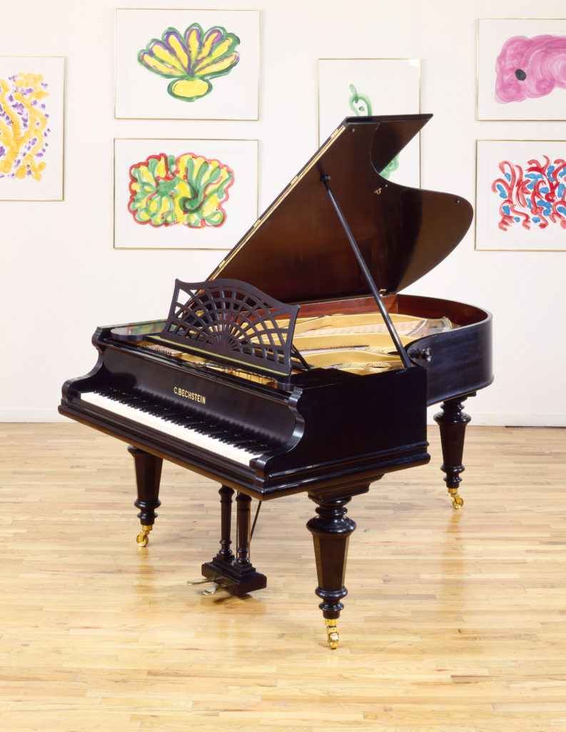 C. Bechstein Grand Piano, High Gloss Ebony Victorian