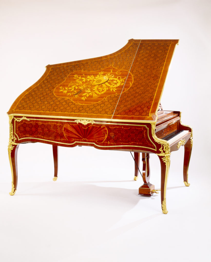 Pleyel Grand Piano, Louis XV, Marquetry and Ormolu-topside