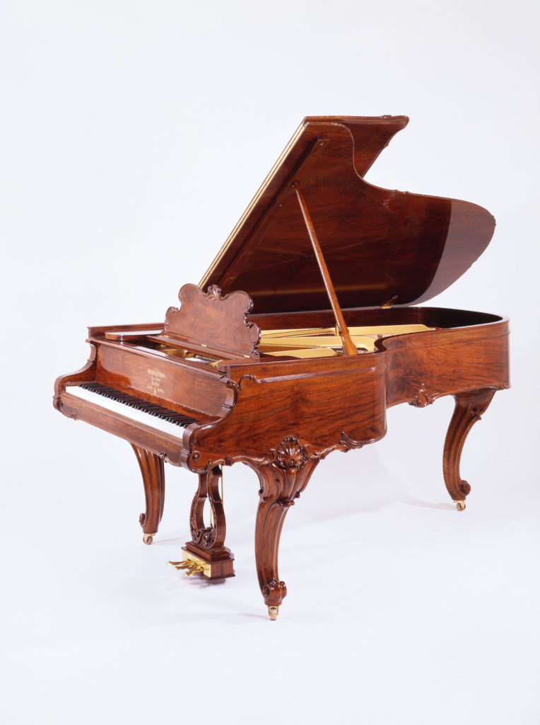 Steinway & Sons Grand Piano, Model B, Louis XV, french walnut