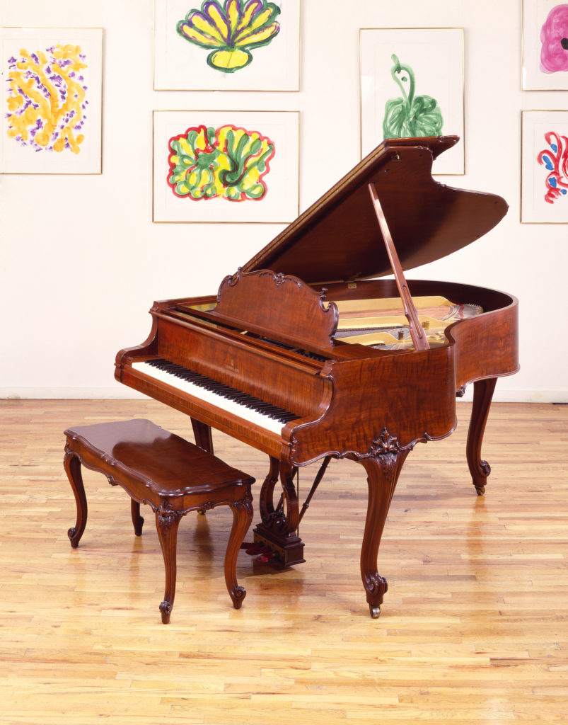 Steinway & Sons Grand Piano, Model M, Louis XV Walnut