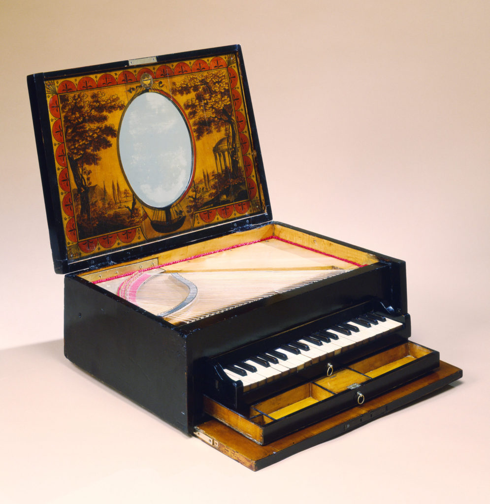 Travelling Keyboard and Sewing Box restored for Jacques Francais Rare Violins Inc.
