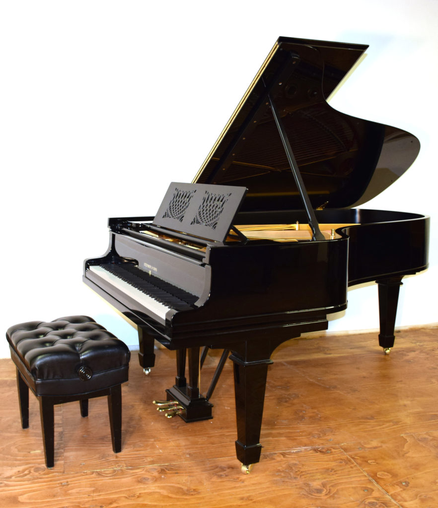 High Gloss Ebony Hamburg Steinway & Sons model B Grand Piano
